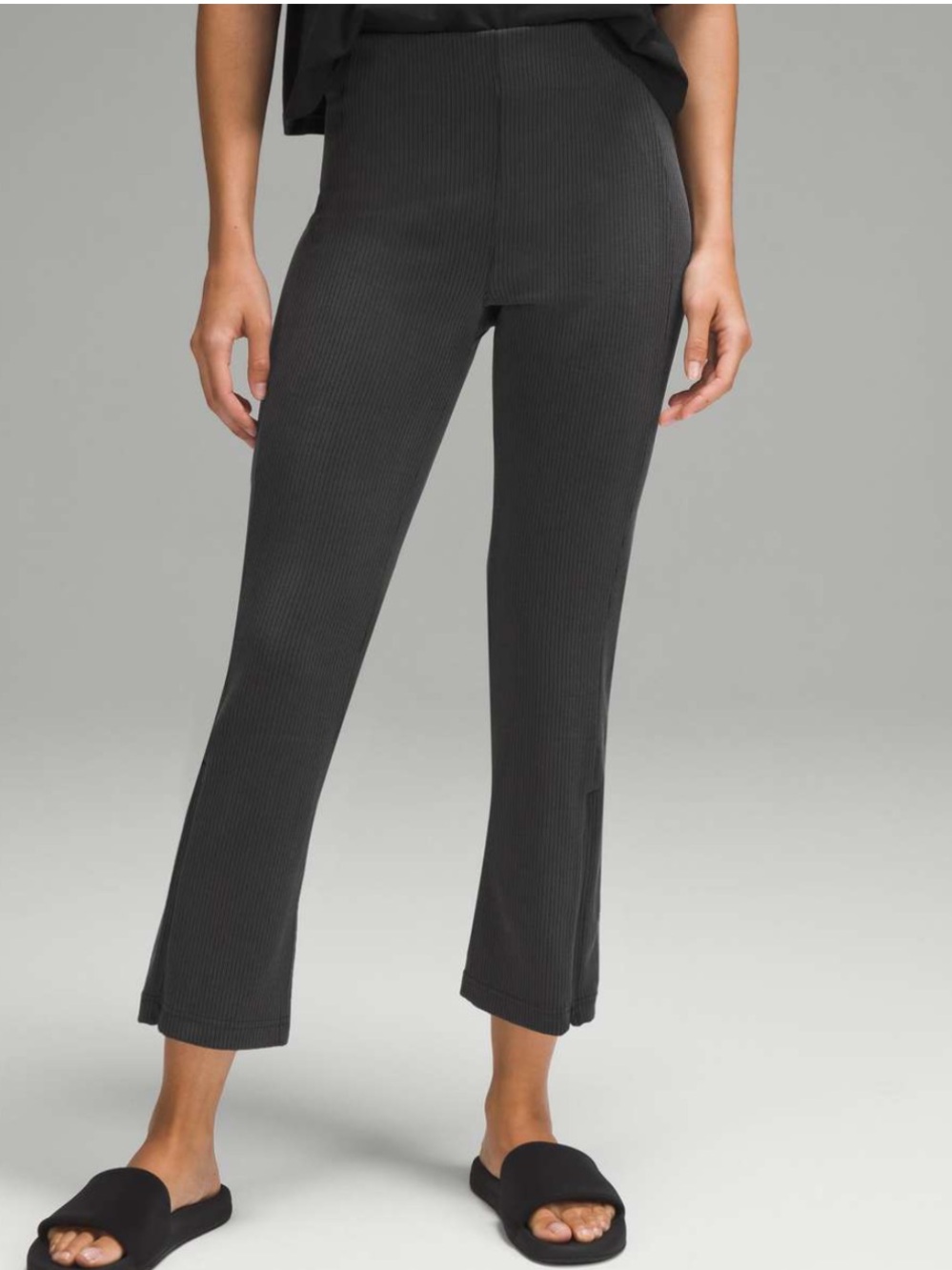 Lululemon Softstreme Zip-Leg High Rise Cropped Pants Size 4